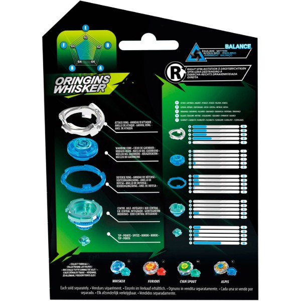 Фото - Дзиґа Infinity Nado VII Pro Series Single Pack Origins Whisker (EU664621-1)